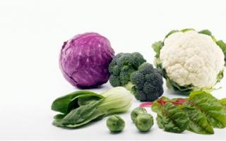 Mga kinatawan ng cruciferous vegetables