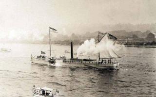 اولین کشتی بخار پیامی با موضوع قایق بخار